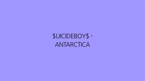 antarctica suicidé boy lyrics